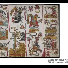 Screenshot of webinar showing image of codex alongside program presenters