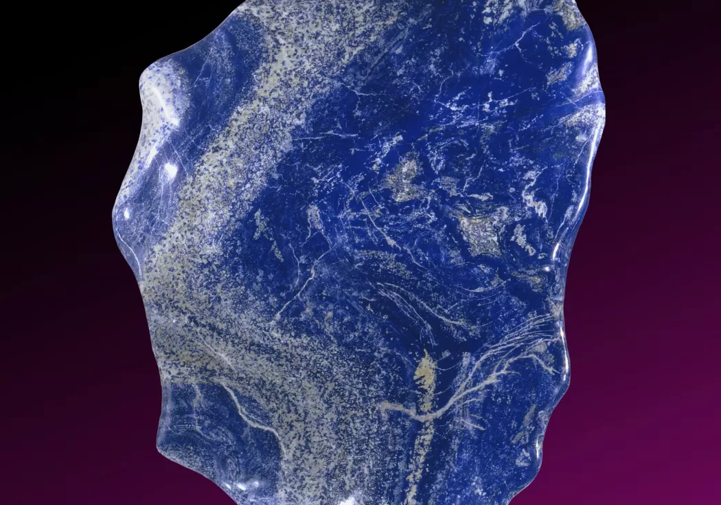 a large piece of blue lapis lazuli